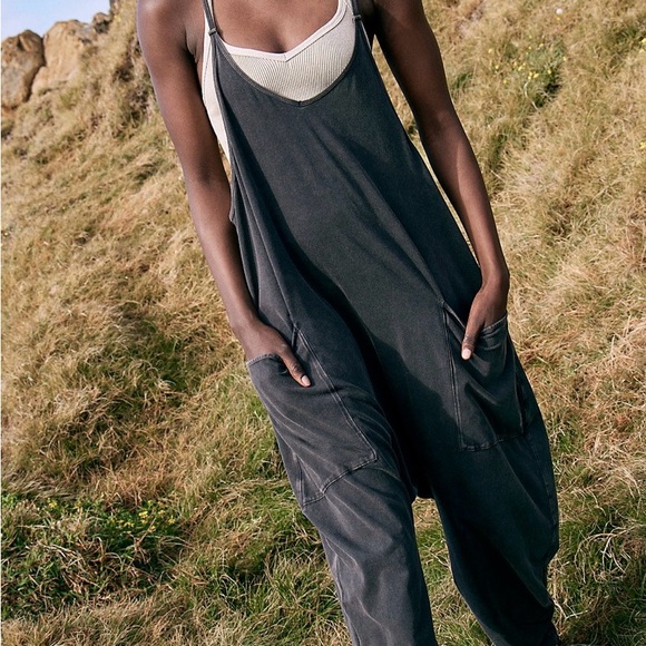 New washed black free people hot shot onesie - Picture 3 of 5